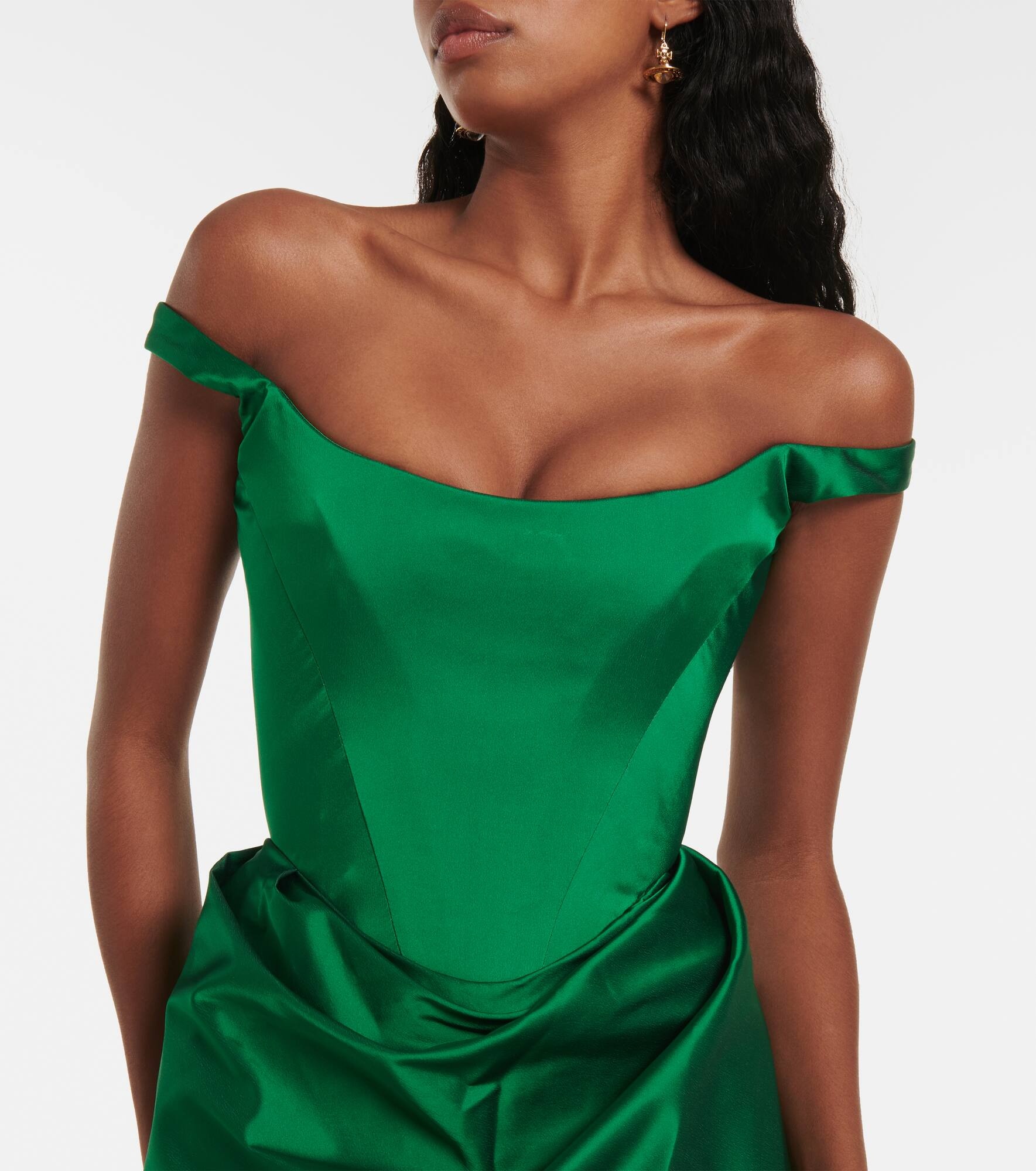 Nova Camille satin corset gown - 6