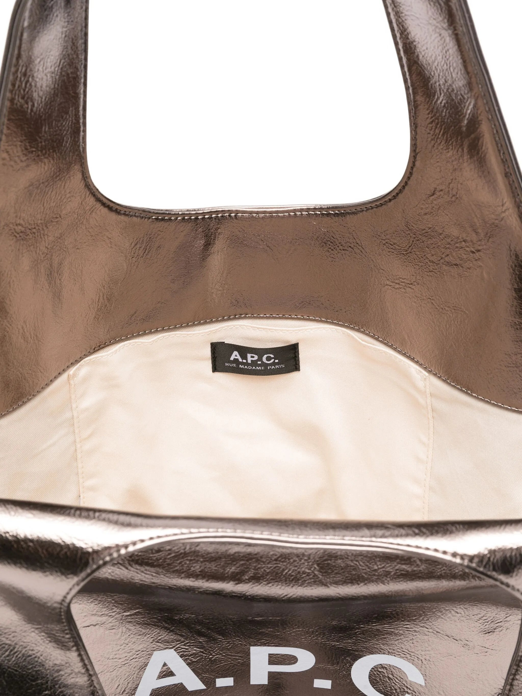 A.p.c. Large Ninon Metallic Logo Tote Bag - 3
