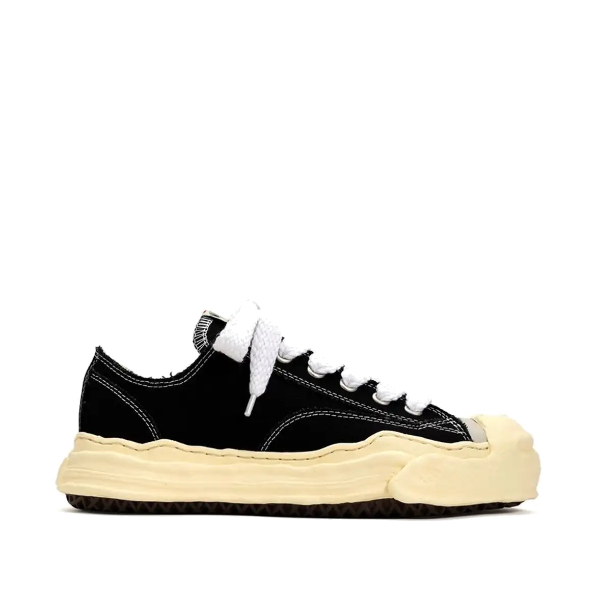 Maison MIHARA YASUHIRO HANK VL OG Sole Canvas Low-top Sneaker 'Black' A09FW734-BLK - 5