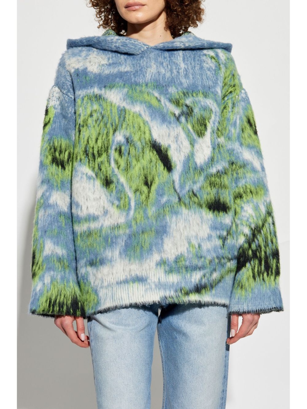 brushed-jacquard sweater - 3
