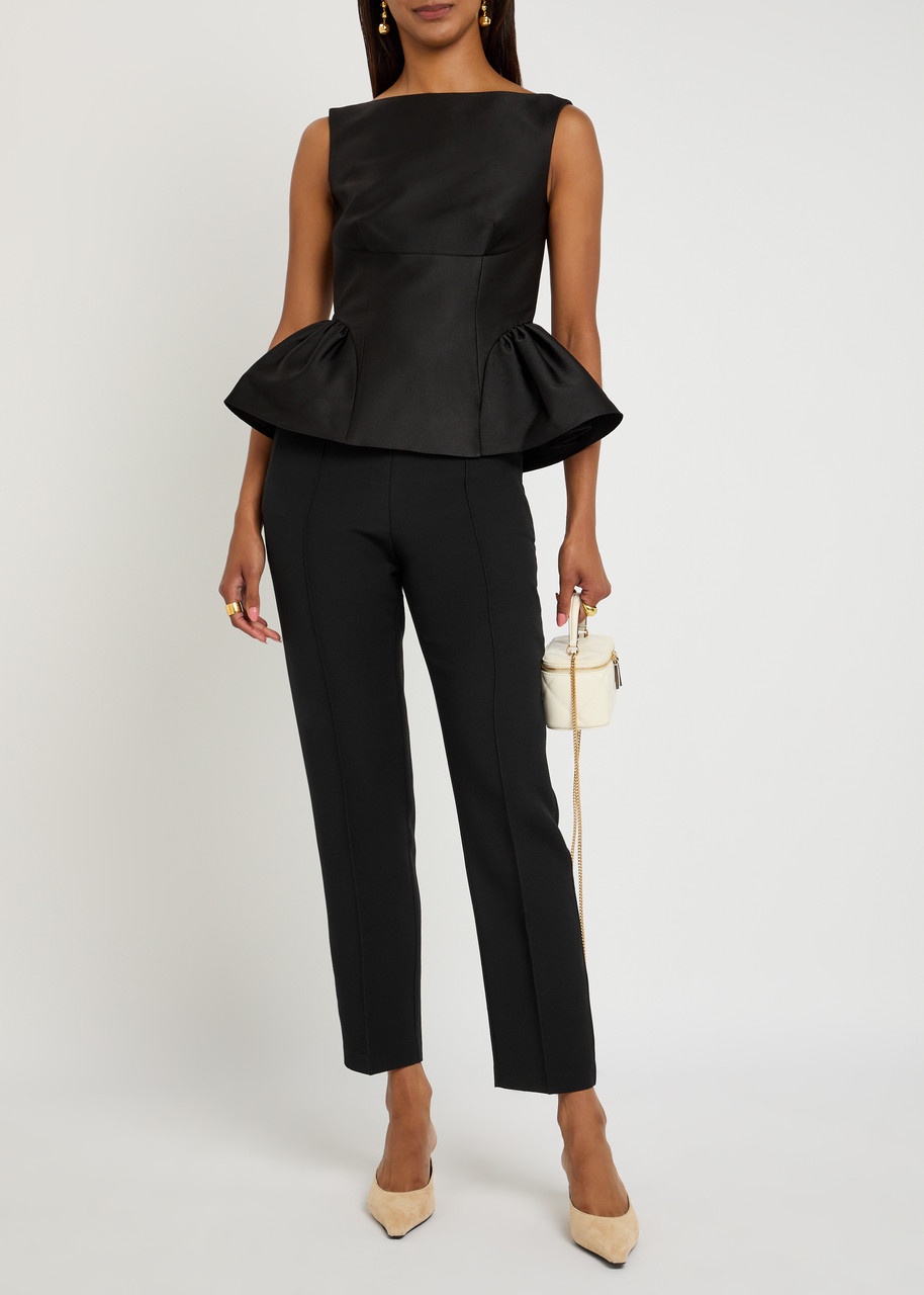 Roland Mouret Gathered Taffeta top - 4