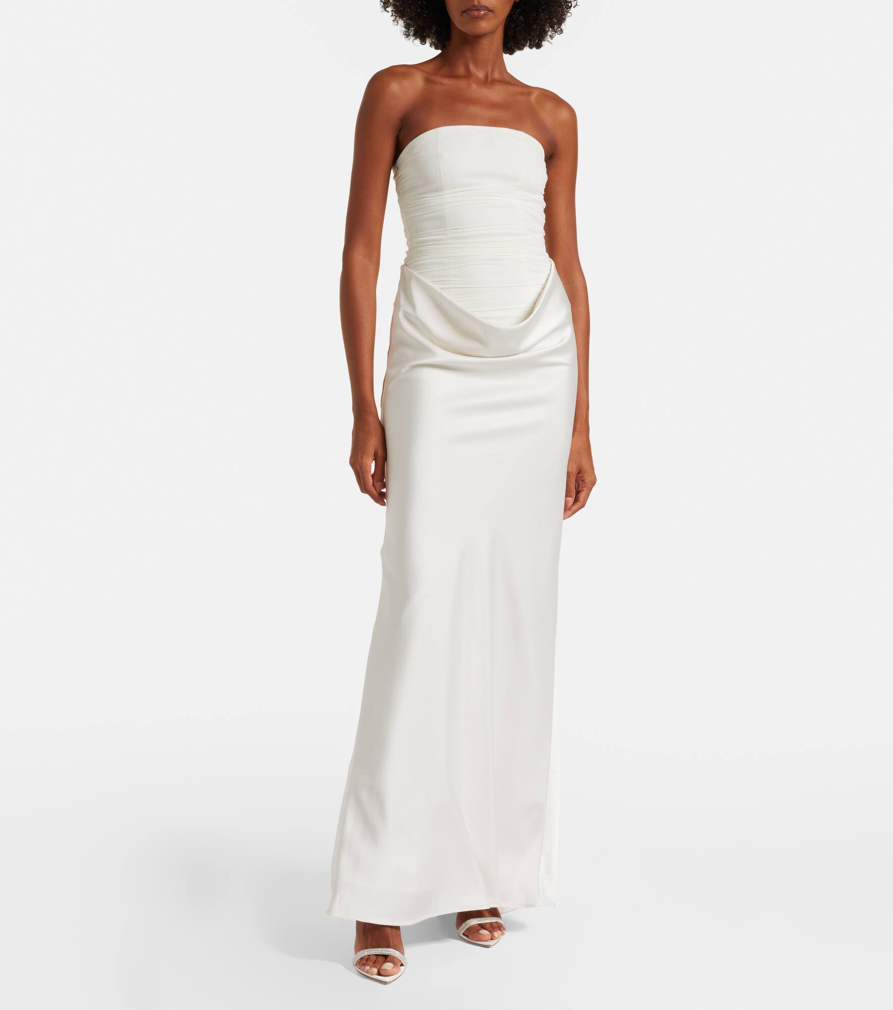 Donatella draped gown - 7