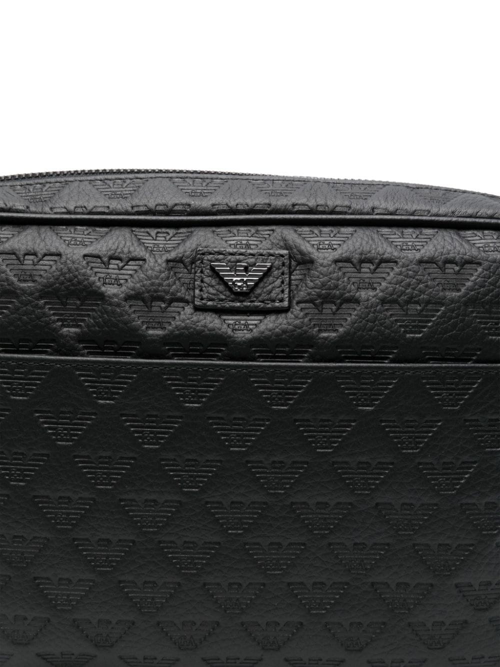 logo-debossed messenger bag - 3