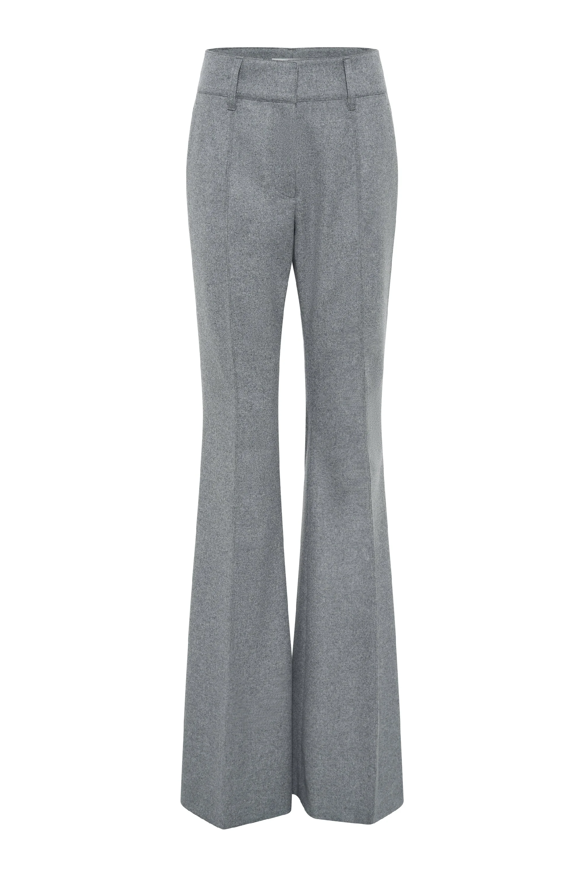 Rhein Pant in Smoke Wool Cashmere Flannel - 1