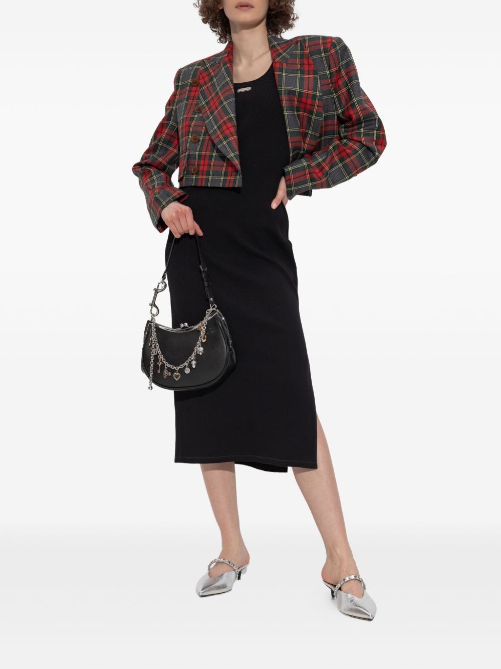 Placket sleeveless midi dress - 2