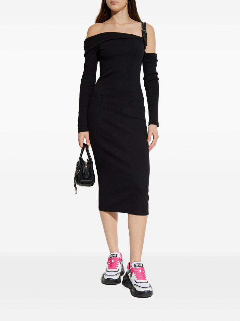 VERSACE JEANS COUTURE buckle-detail midi dress outlook