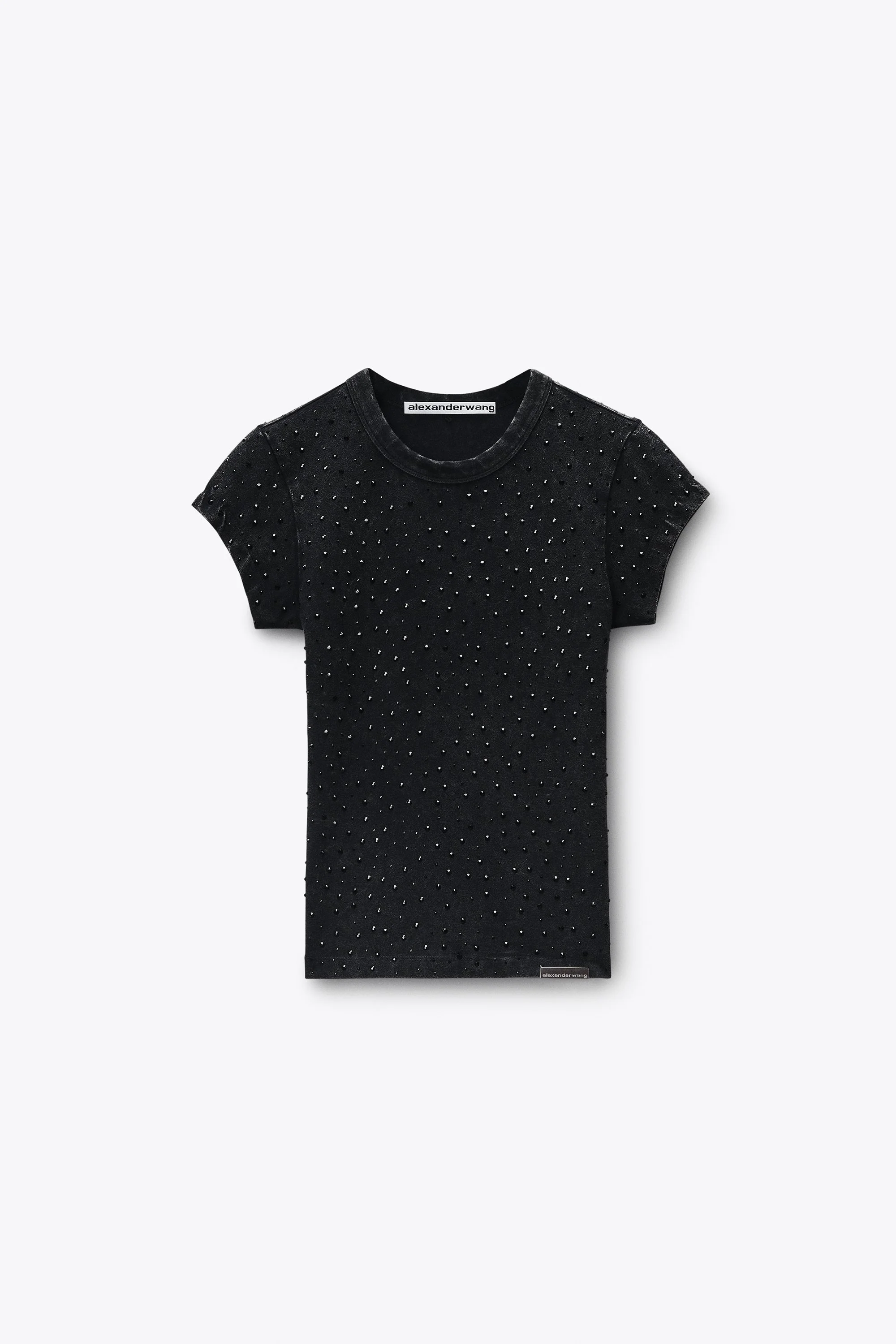 All Over Crystal Baby Tee - 1
