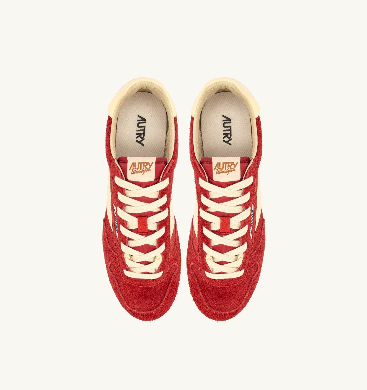 SNEAKERS WINDSPIN IN SUEDE AND LEATHER COLOR IMPERIAL RED AND RUTABAGA - 5
