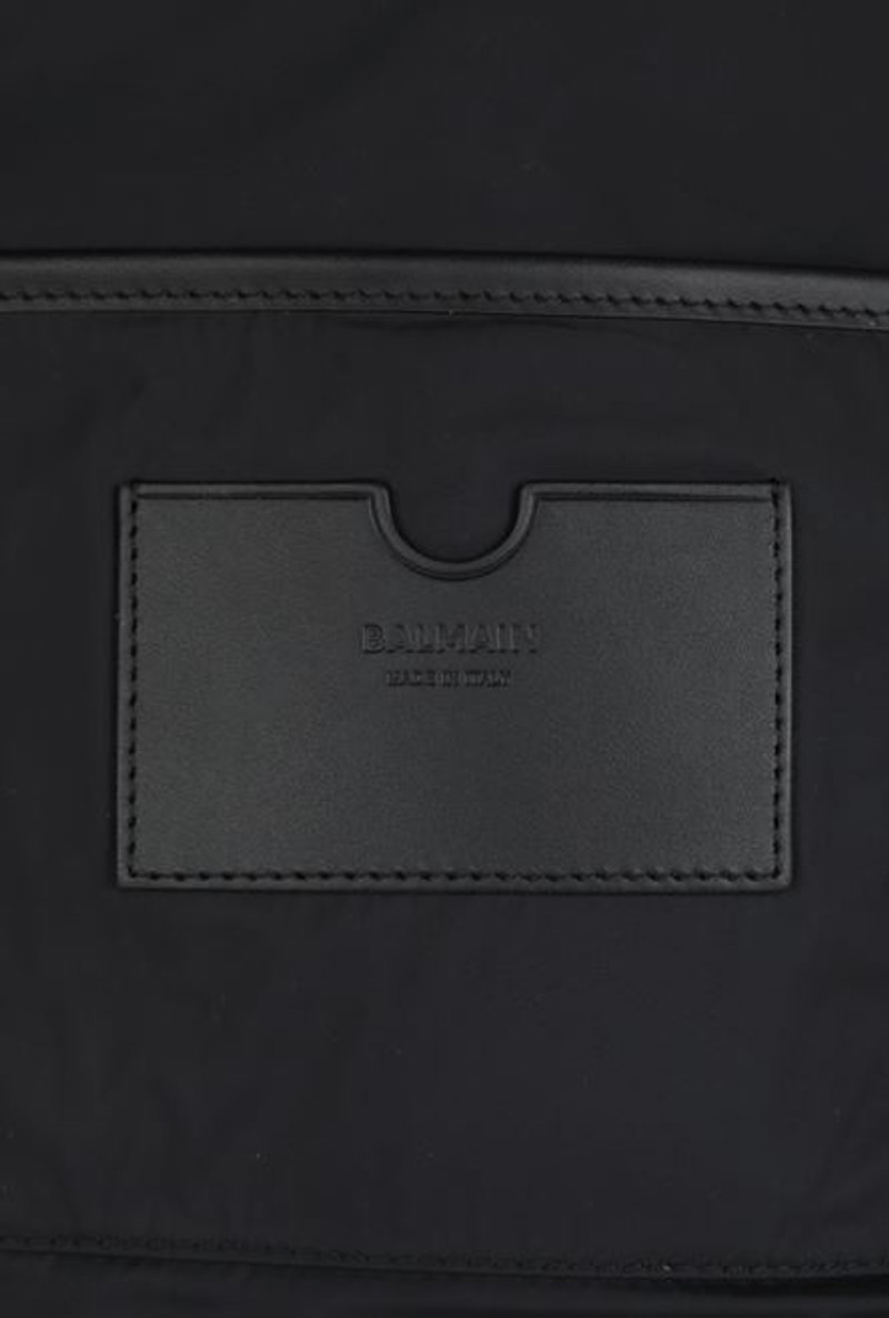 Bicolor white and black nylon 1945 backpack 5