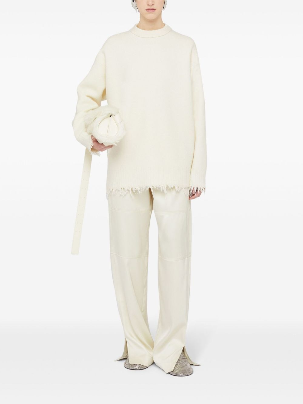 Long Sleeve Crew-Neck Sweater - 2