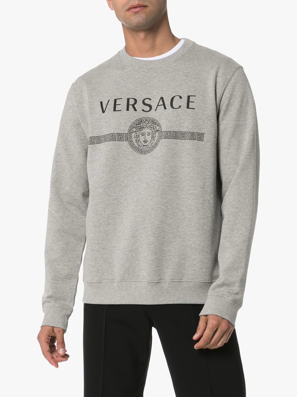 logo print sweatshirt - 3