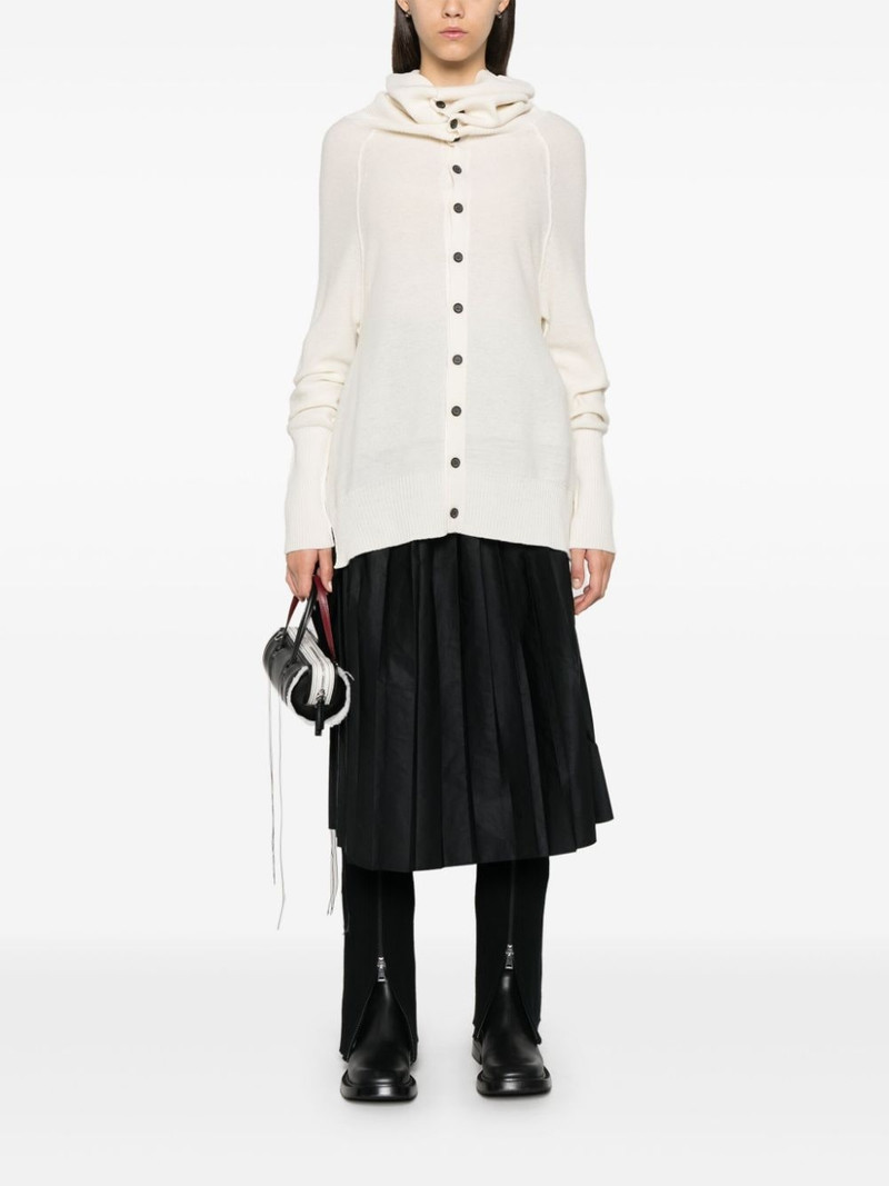 Y's draped-detail cardigan outlook