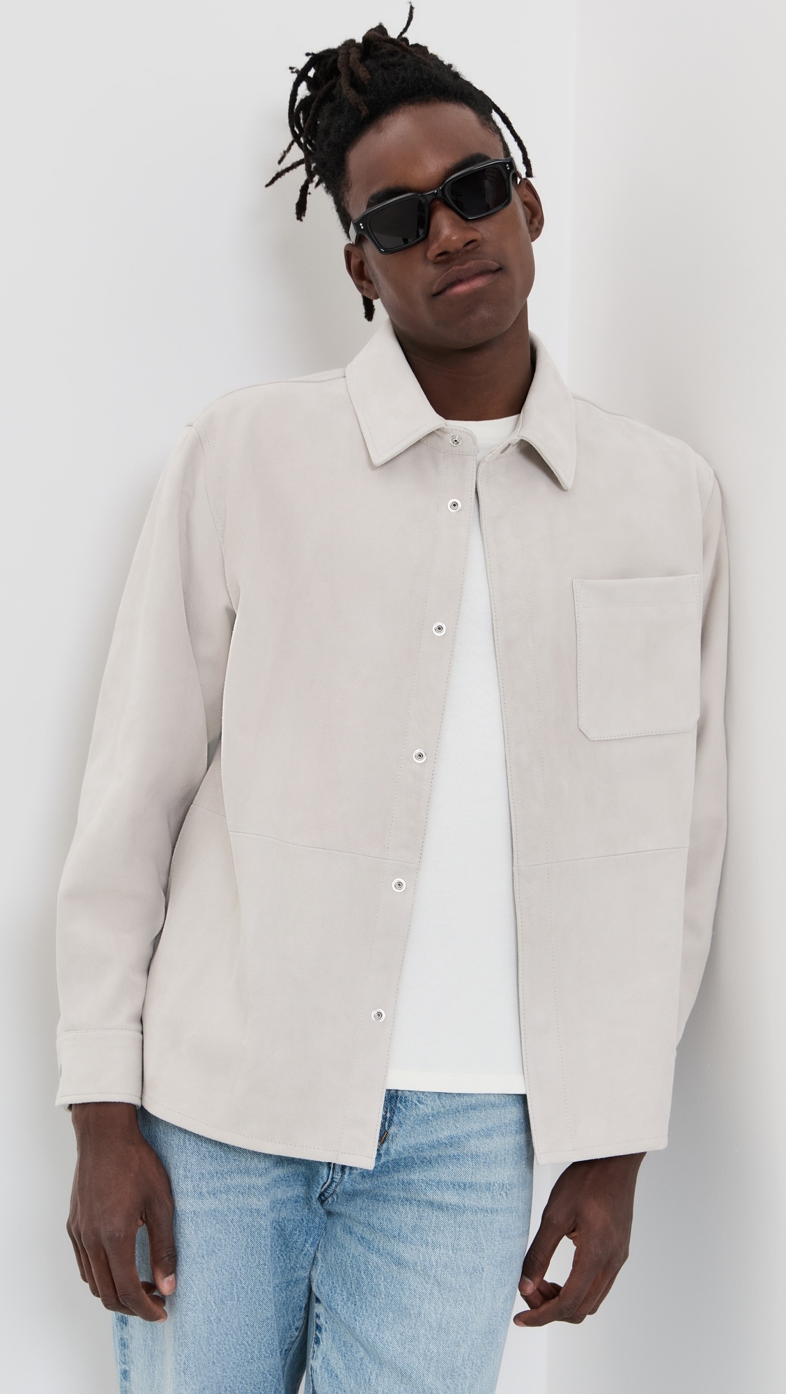 Suede Overshirt - 1