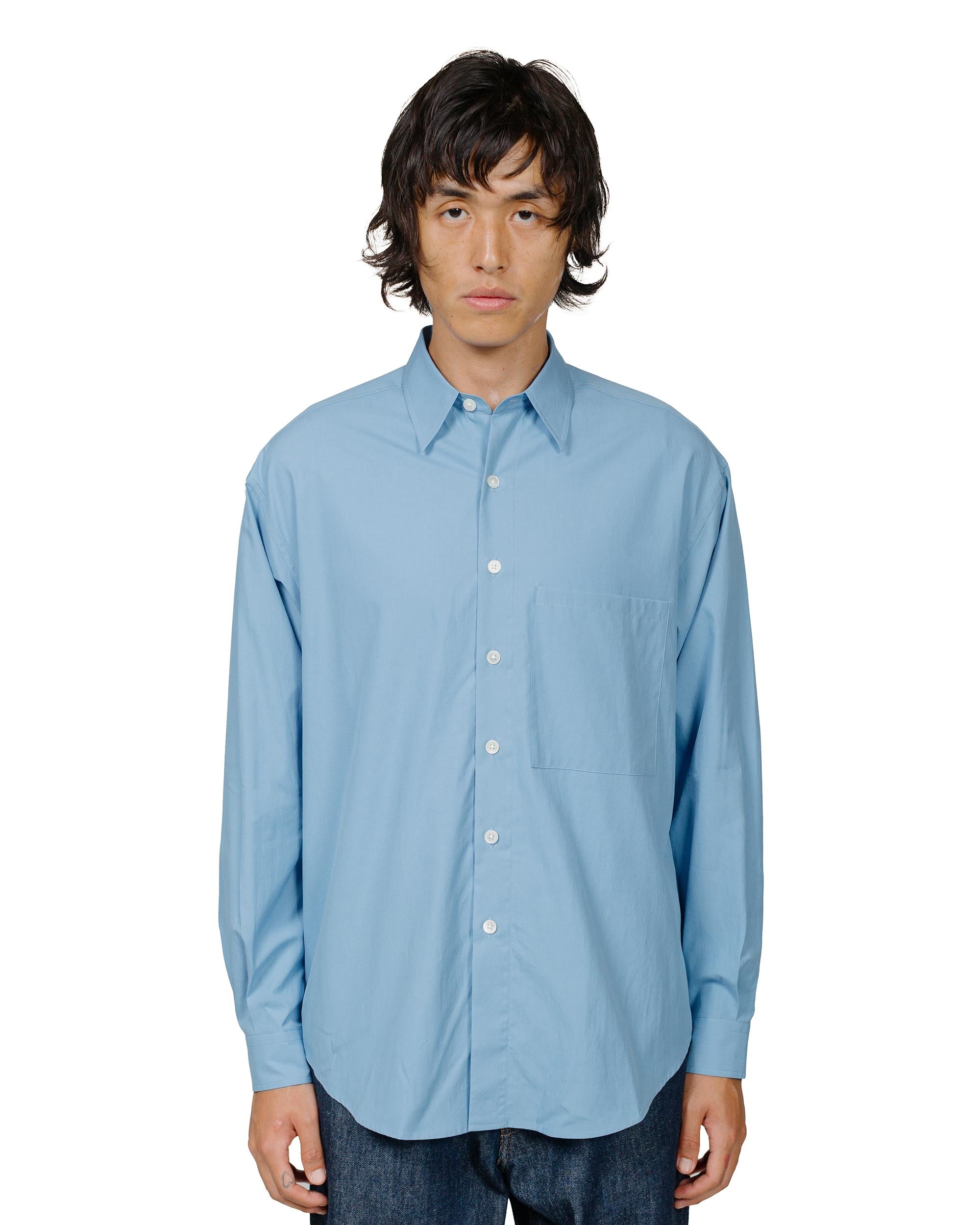 Washed Finx Twill Big Shirt Blue - 2
