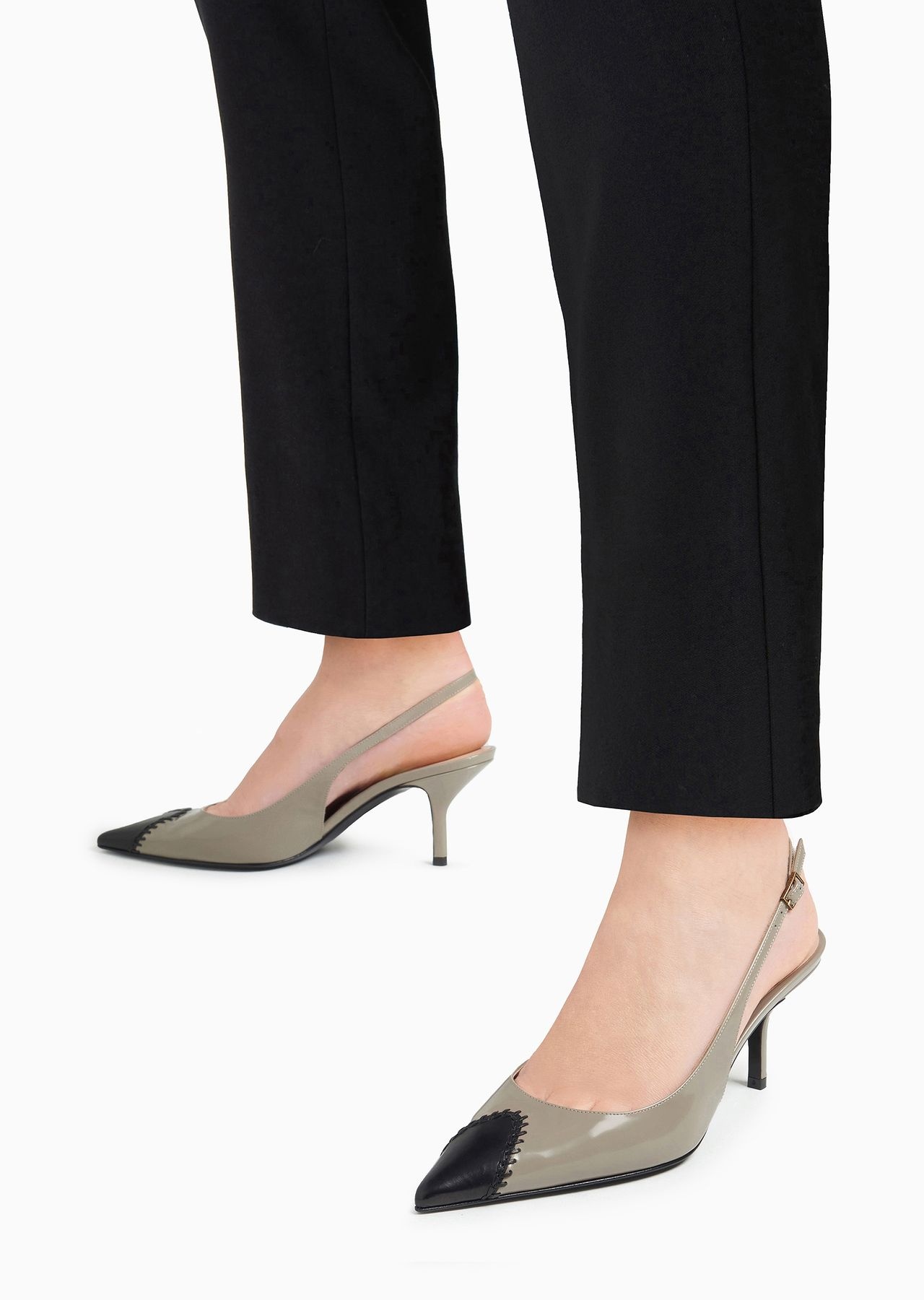 Leather slingbacks - 5