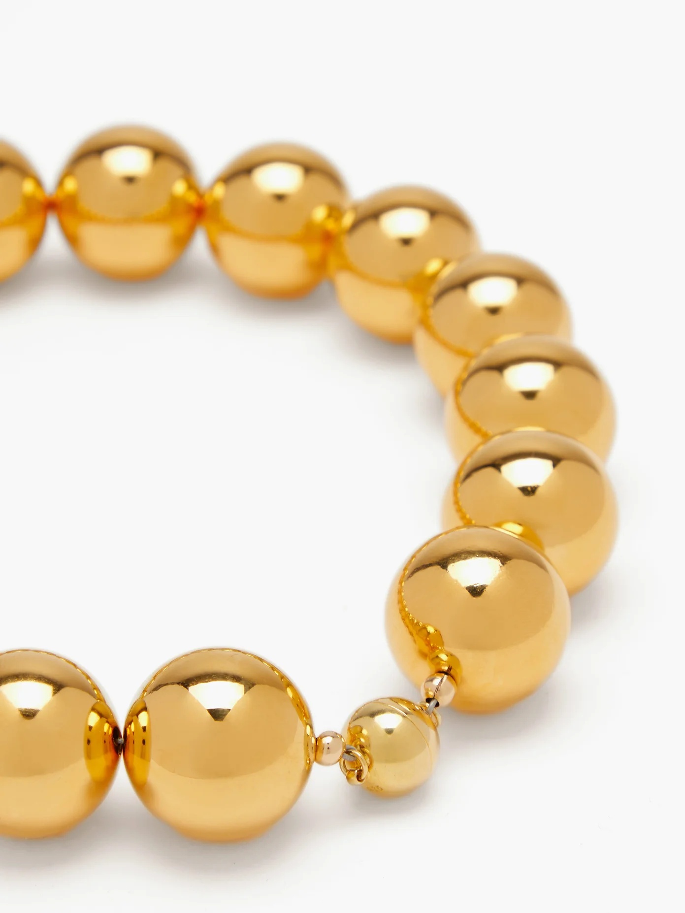 Perriand beaded 18kt gold-vermeil choker - 5