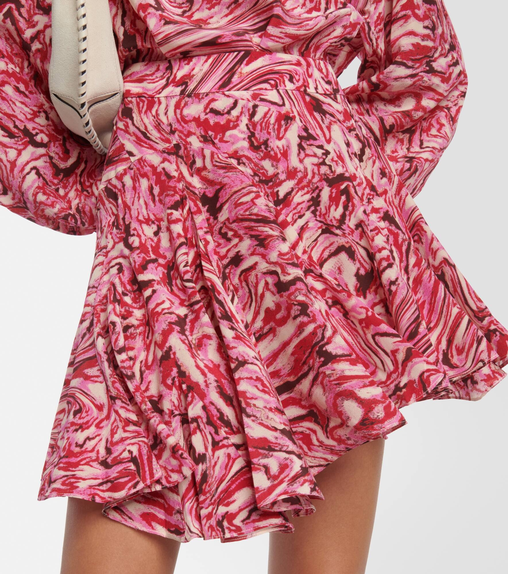 Teyana printed silk miniskirt - 4
