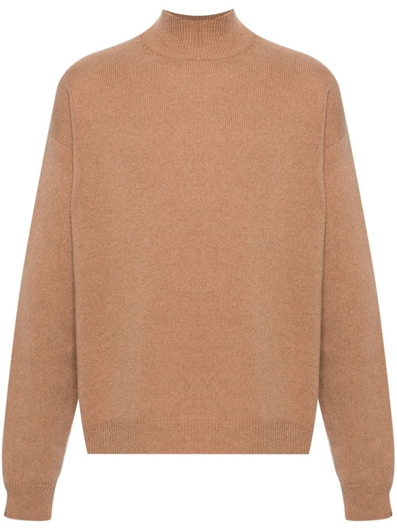 mock-neck ribbed jumper 1