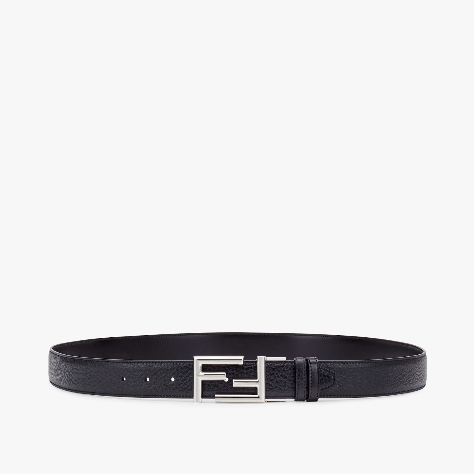 Black leather belt - 1