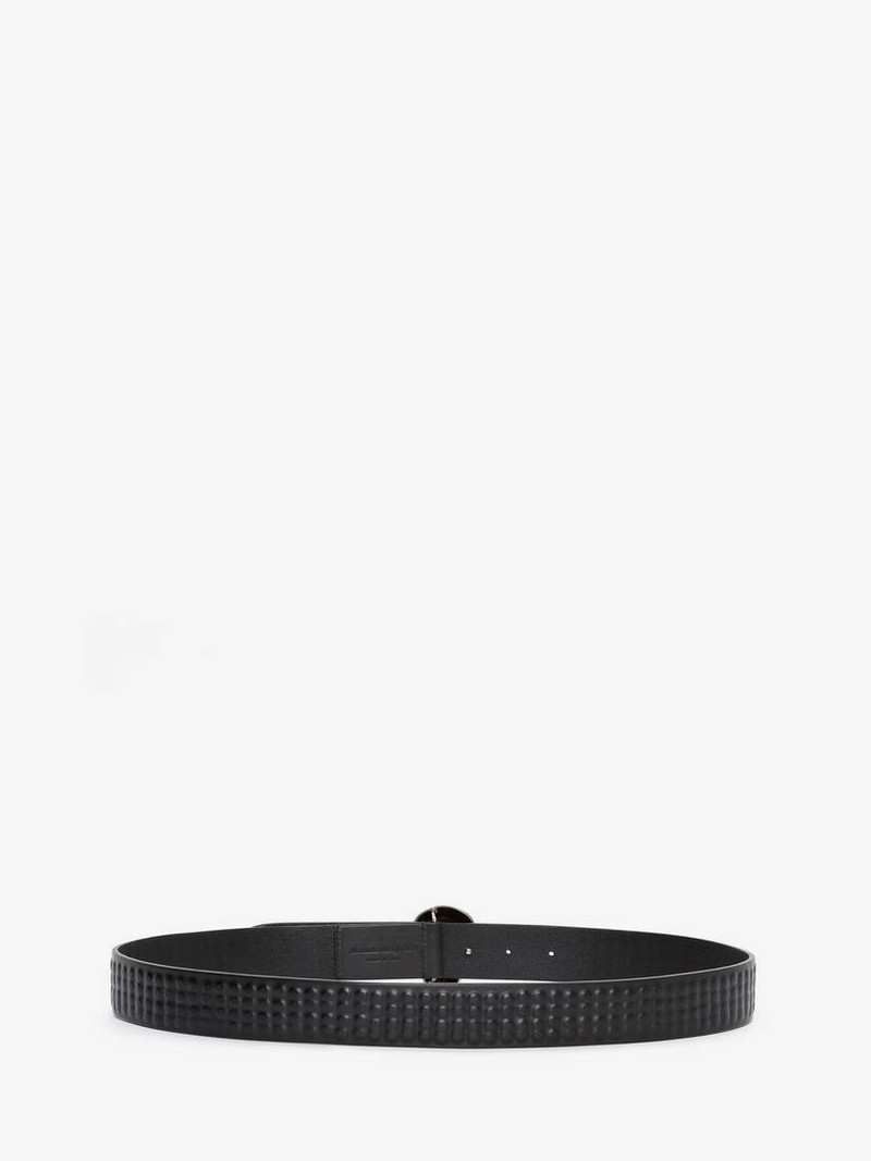 Alexander McQueen 3d Skull Belt in Black outlook