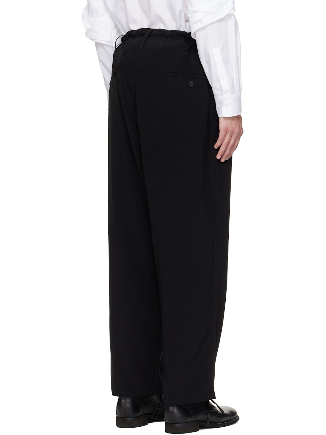 Black Tuxedo Standard String Trousers - 3