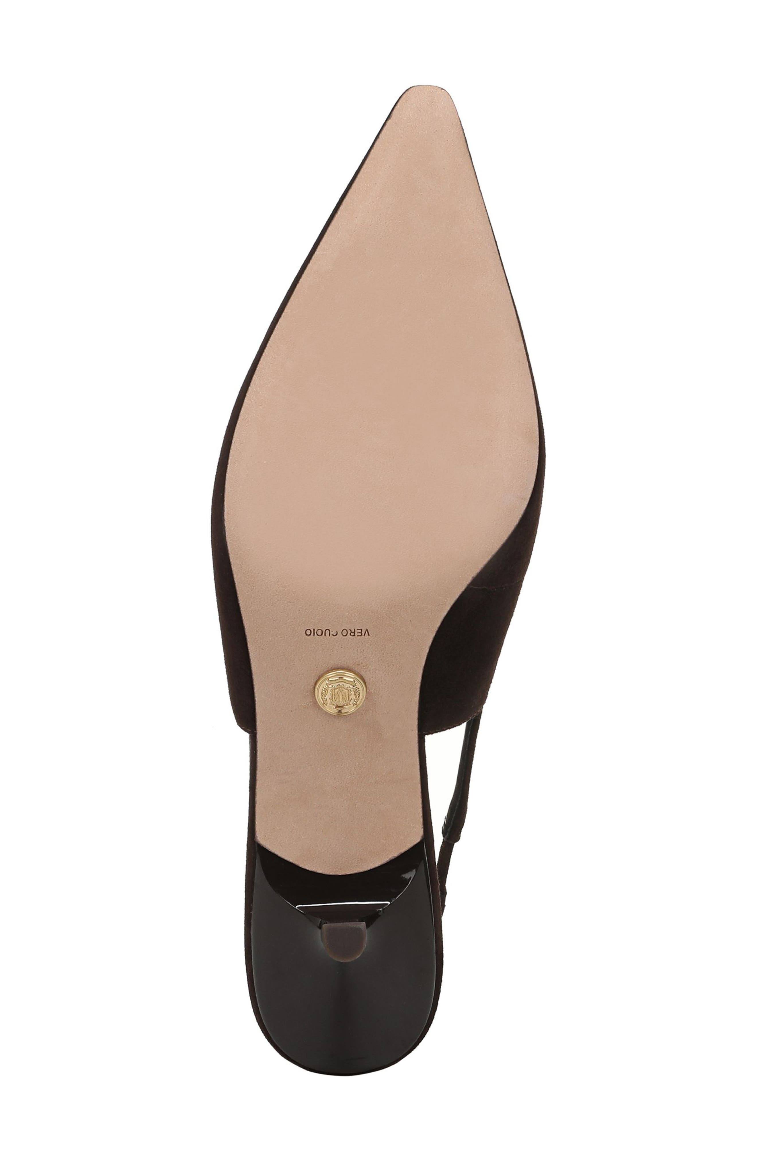 Veronica Beard Cashel Slingback Pointed Toe Pump in Espresso at Nordstrom - 6