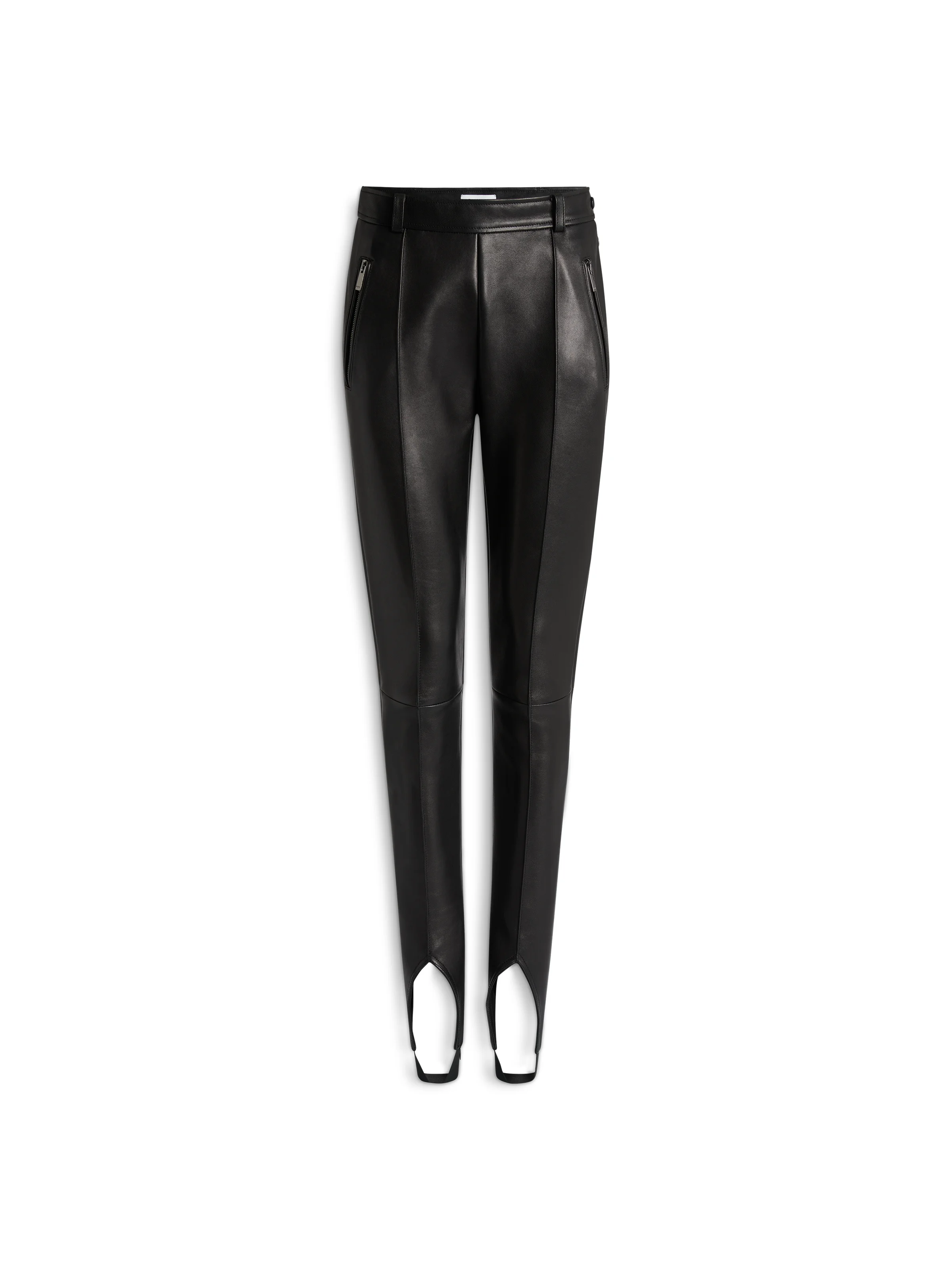 Lambskin trousers with stirrup - 1