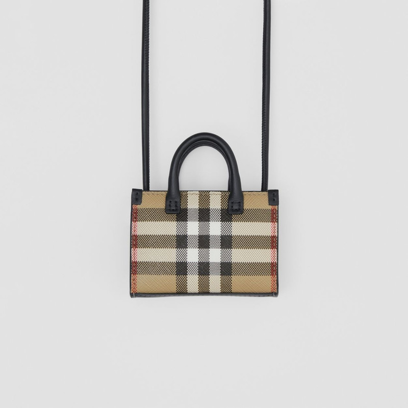 Burberry Vintage Check and Leather Micro Bag outlook