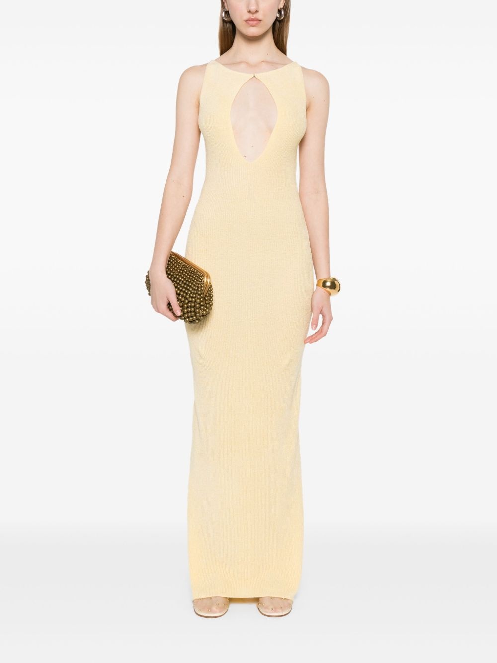 ribbed-knit maxi dress - 2