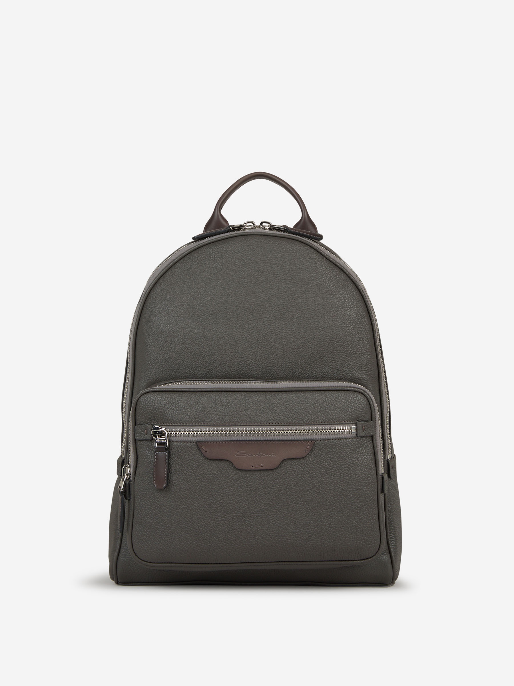 BICOLOR LEATHER BACKPACK - 1