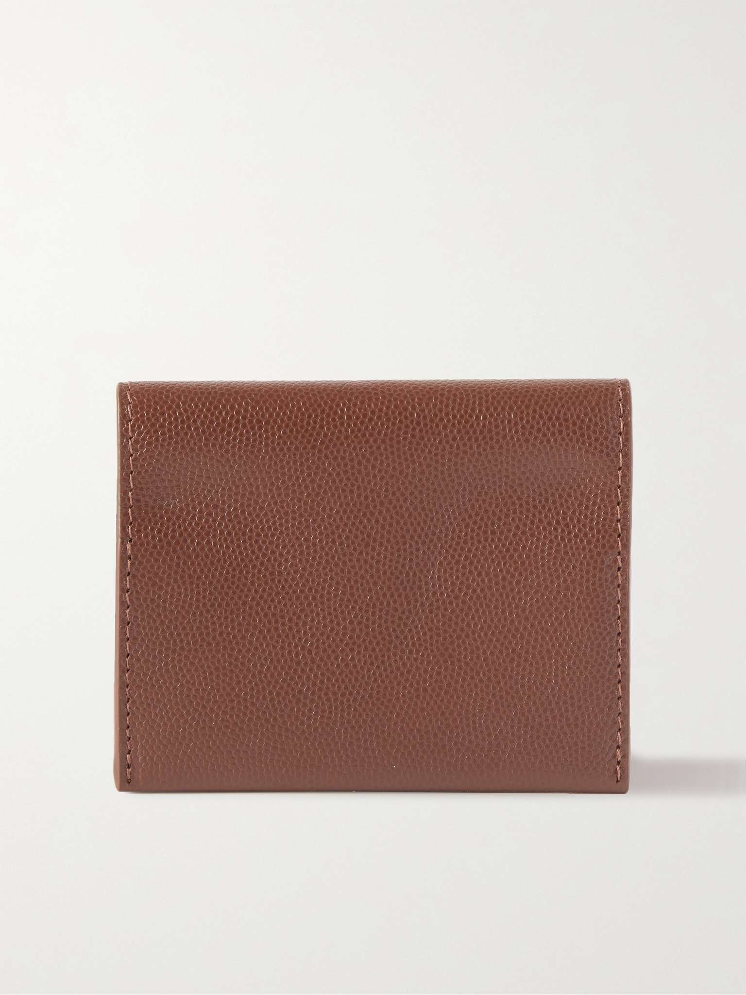 Pebble-Grain Leather Billfold Cardholder - 1