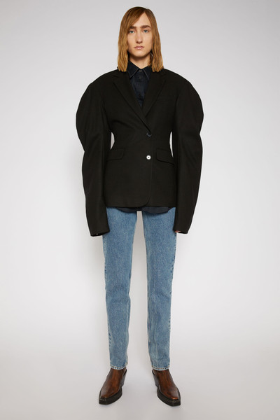 Acne Studios Puff-sleeve suit jacket black outlook