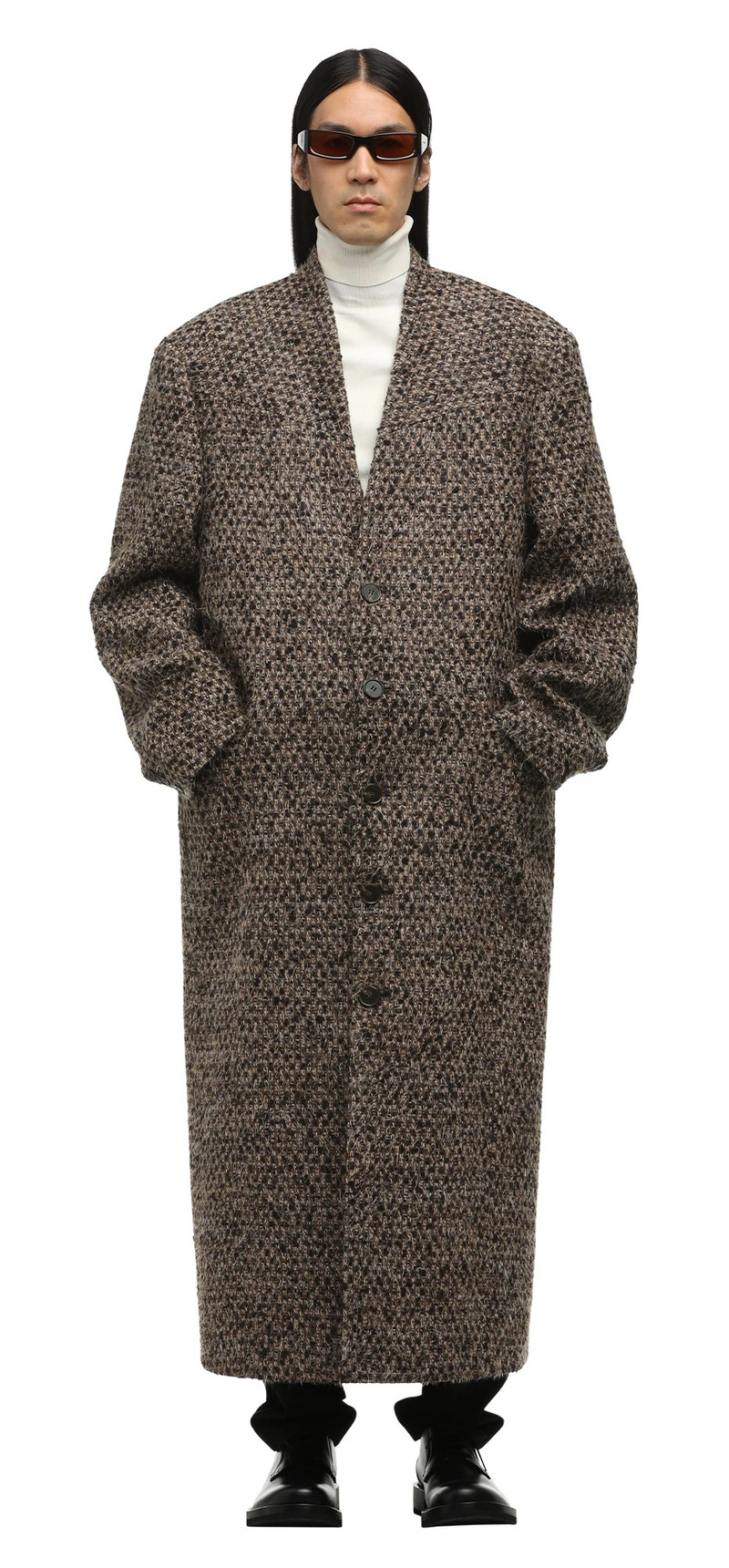 entire studios MUTE COAT MULTI BROWN outlook