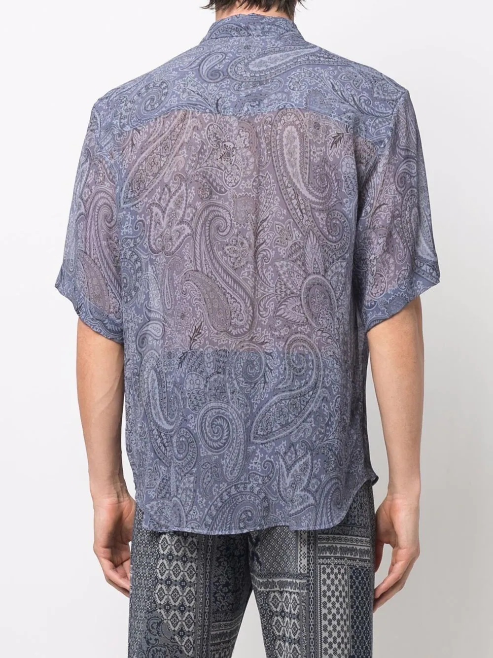 paisley-print short-sleeve shirt - 4