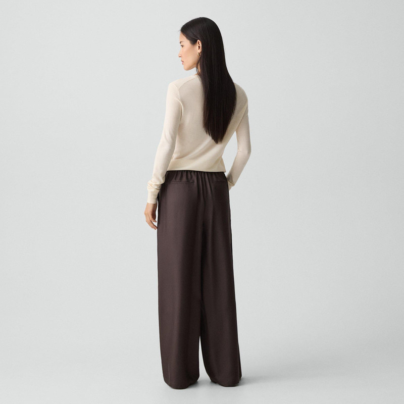Theory Pull-On Track Pant in Mod Silk Twill outlook
