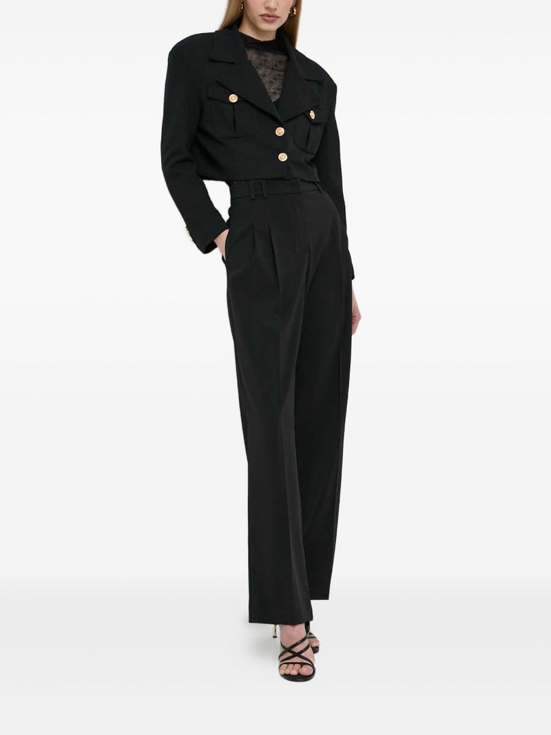 BOSS mock-neck patterned top outlook