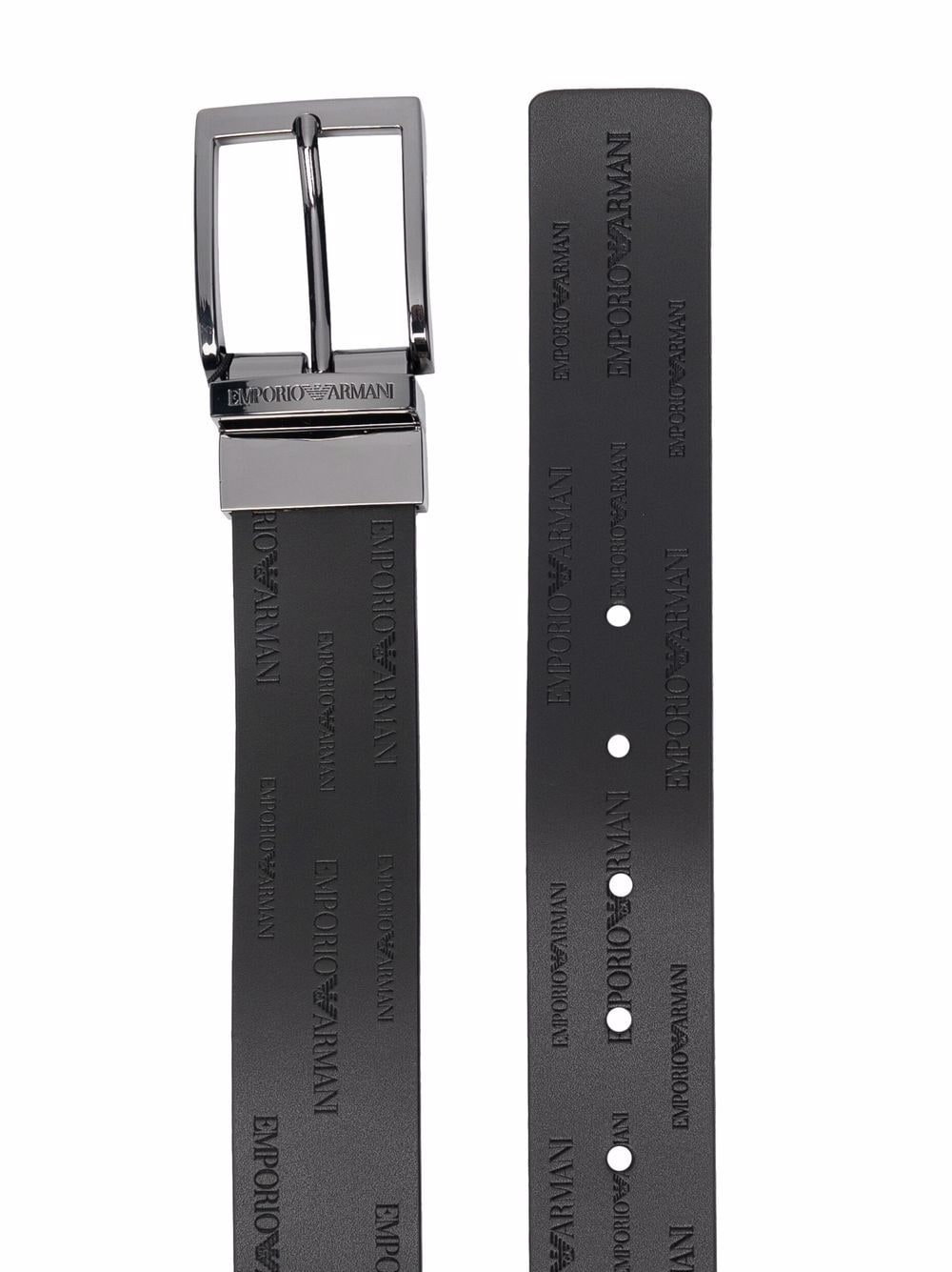 all-over embossed logo belt - 2