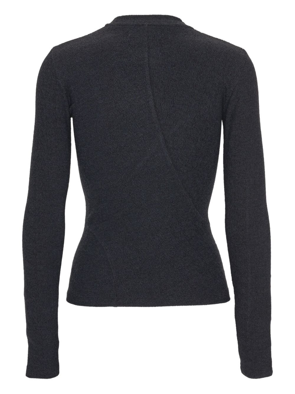 textured cross-back top - 2