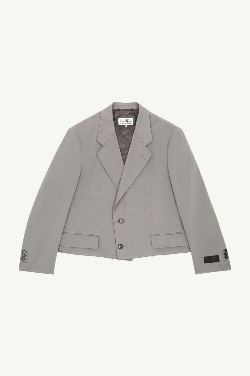 Raw Hem Suit Jacket - 1