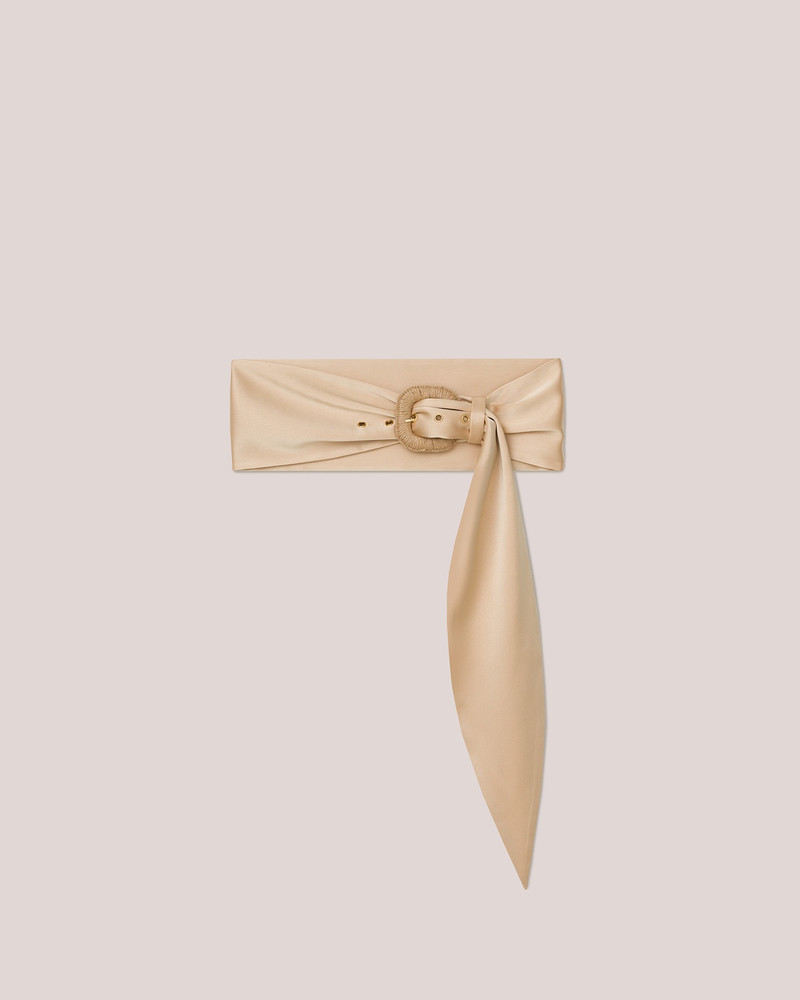 DAE RUSTIC - Slip-satin belt - Champagne 1