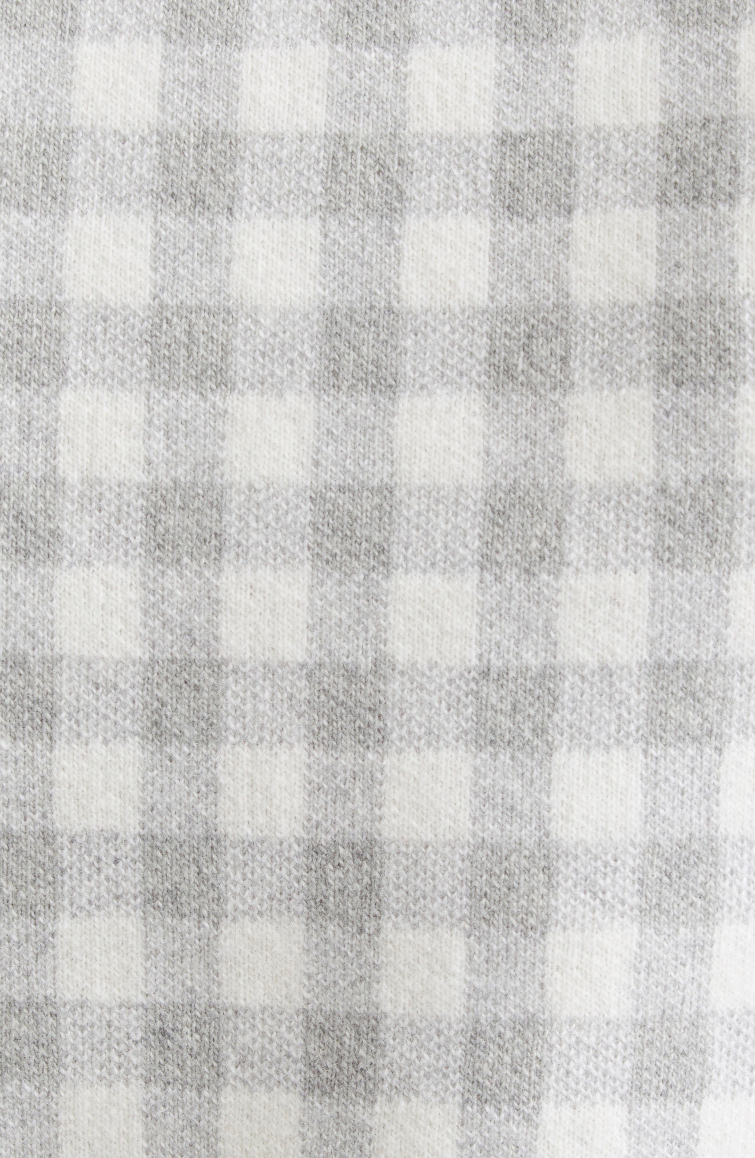 Thom Browne Fun-Mix Gingham Check Bird's Eye Cashmere Sweater Vest in Seasonal Combo at Nordstrom - 7