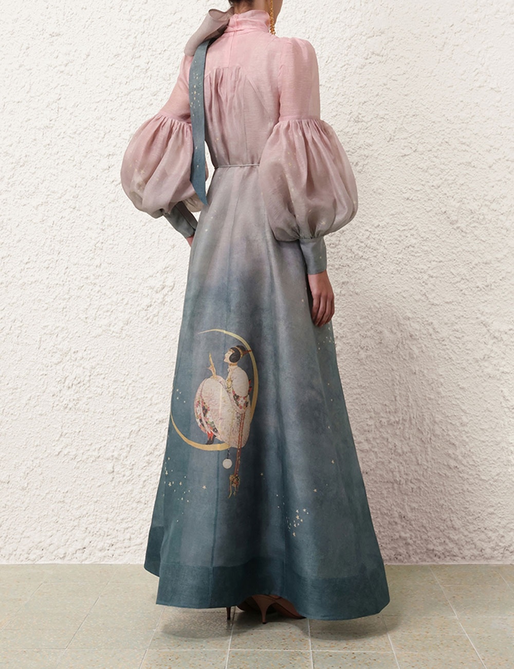 Zimmermann EDEN TIE NECK GOWN | zimmermann | REVERSIBLE