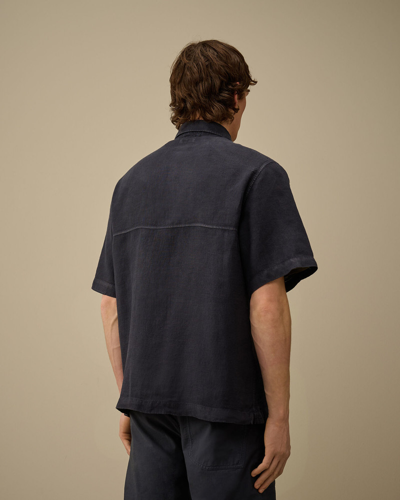 Linen Boxy Short Sleeve Shirt 4