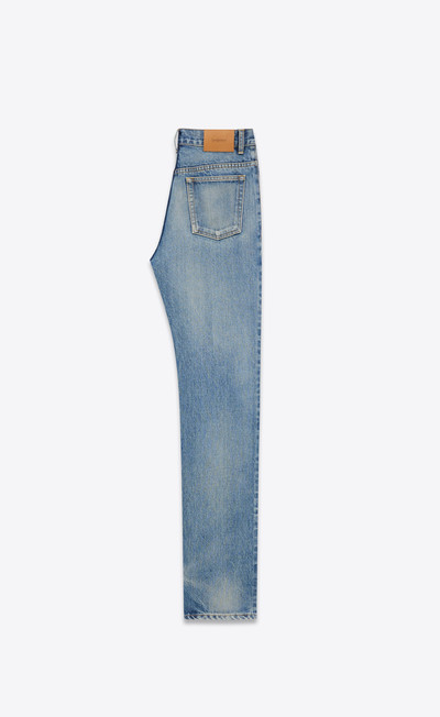 SAINT LAURENT straight jeans in benjamin blue denim outlook