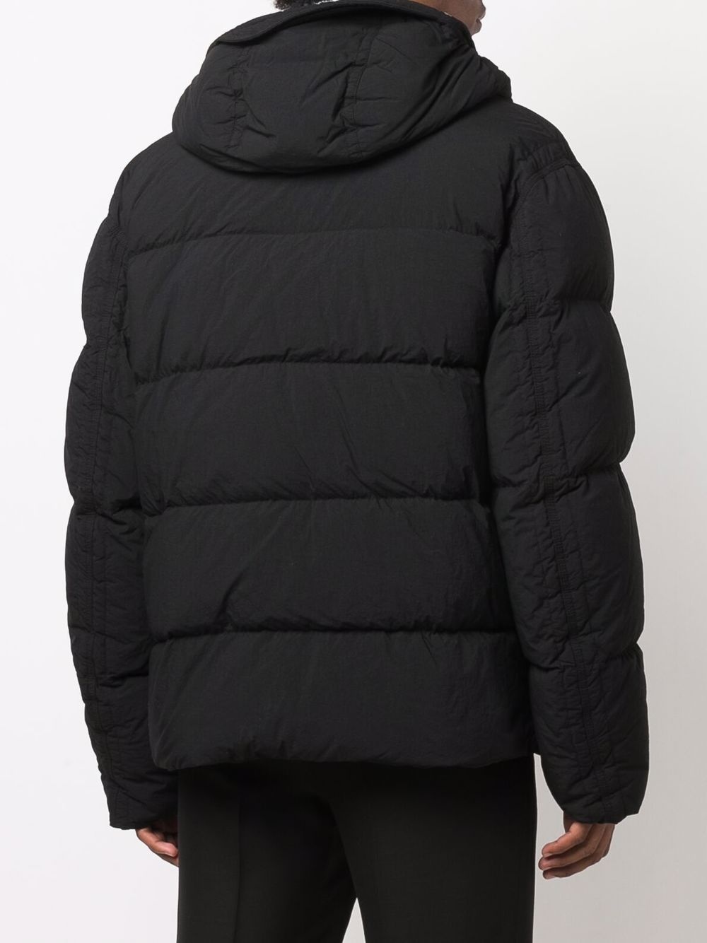 zip-up padded coat - 4