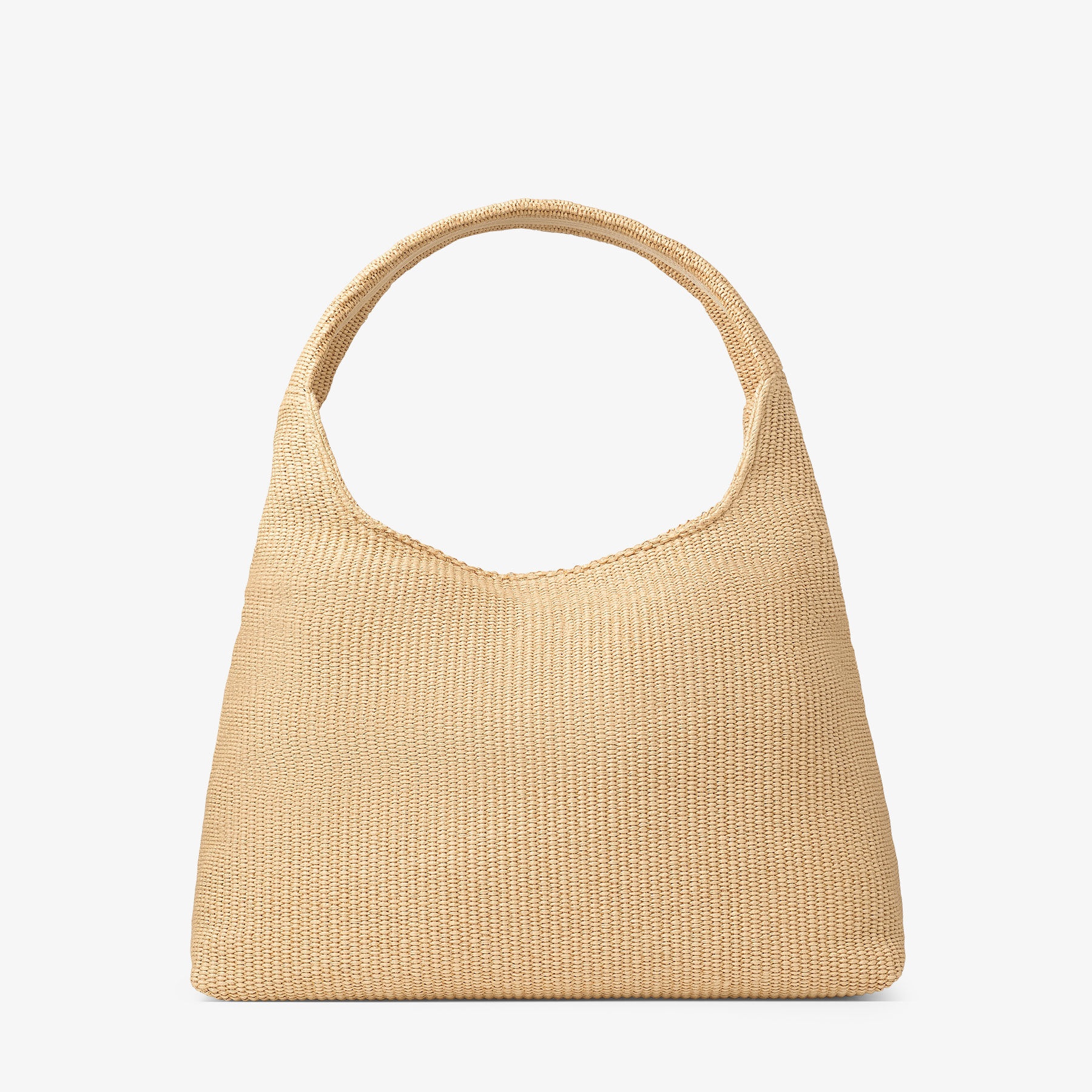 Beach Diamond Hobo L
Natural Raffia Shoulder Bag - 5