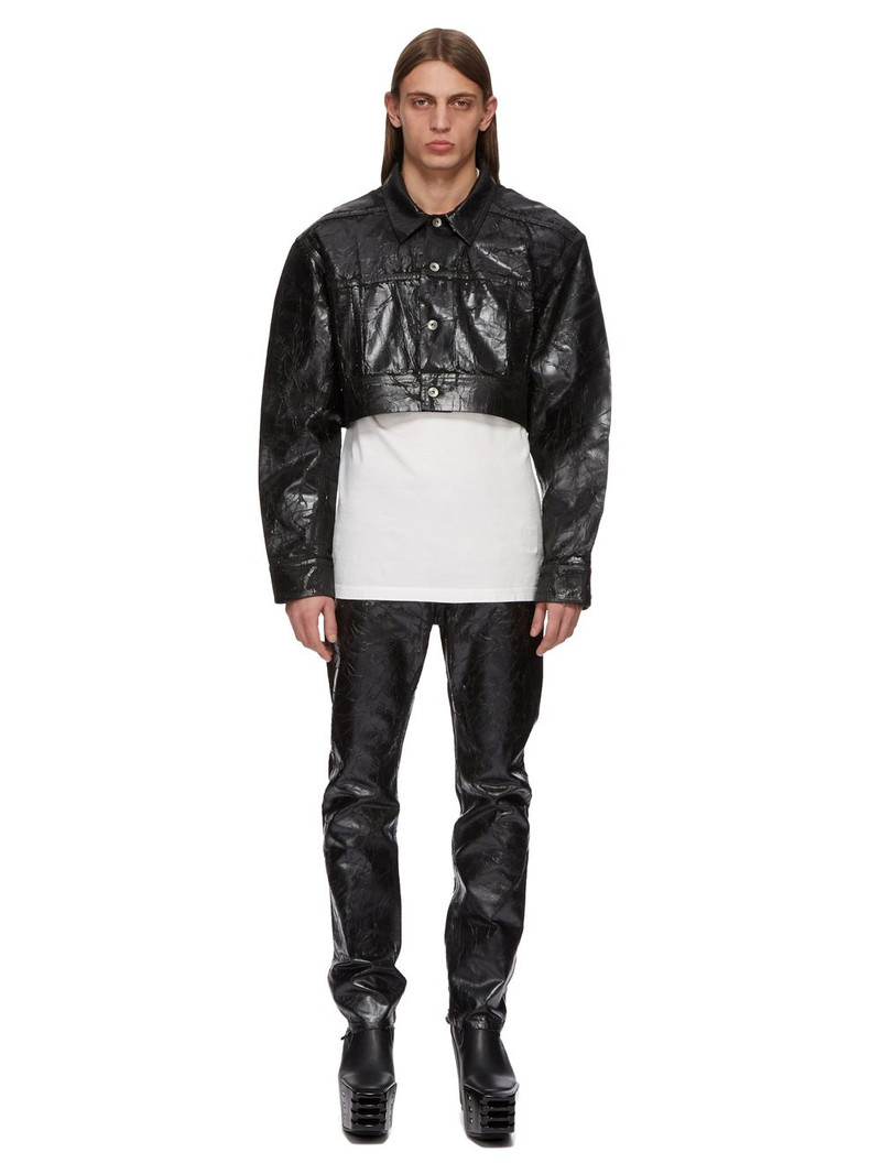 Rick Owens DRKSHDW Black Porterville Detroit Cut Jeans outlook