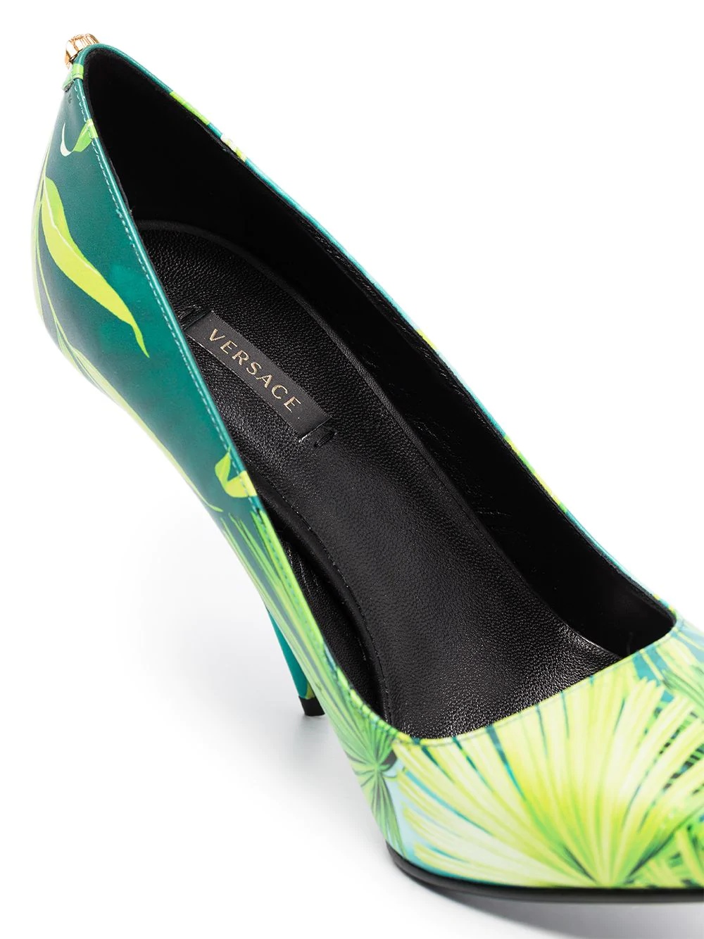 110mm leaf-print pumps - 4