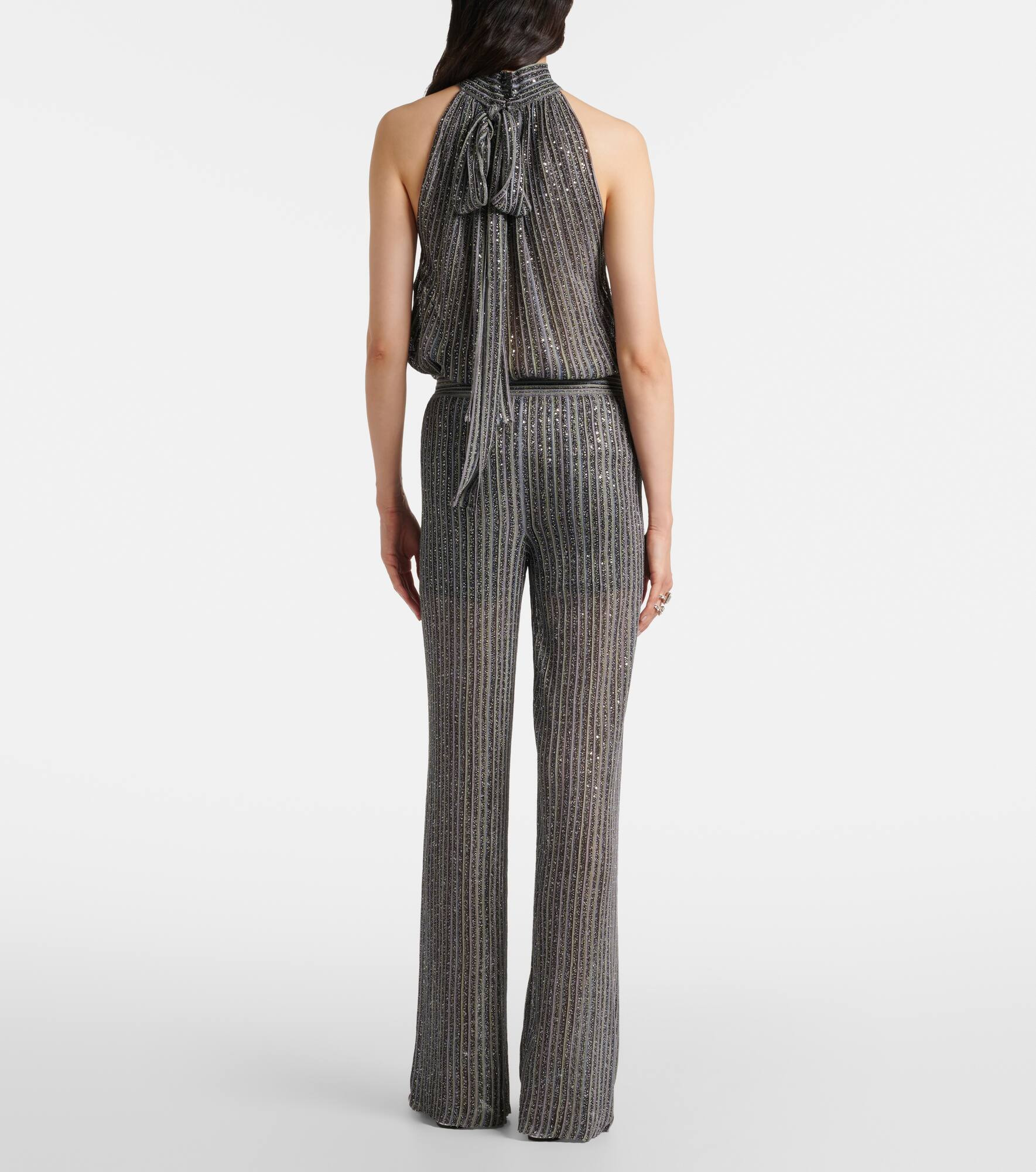 Sequined Lurex® palazzo pants - 3