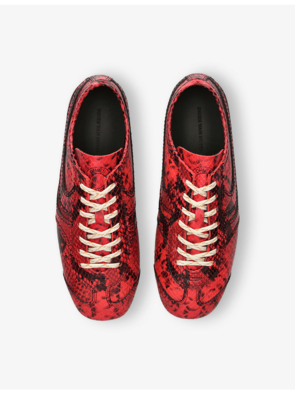 Dustin Snake-Print Leather Low-Top Trainers - 2